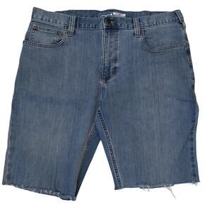 Carhartt medium wash cut off mens jean shorts SIZE 36